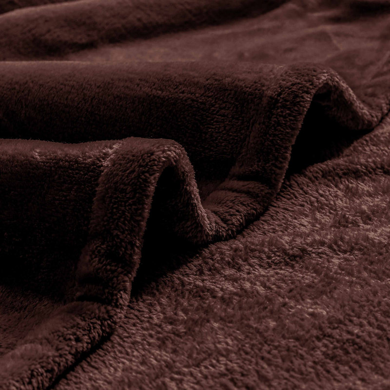 Emmitsburg Plain Weave / Muslin Throw Blanket, 150cm W x 200cm L, Chocolate