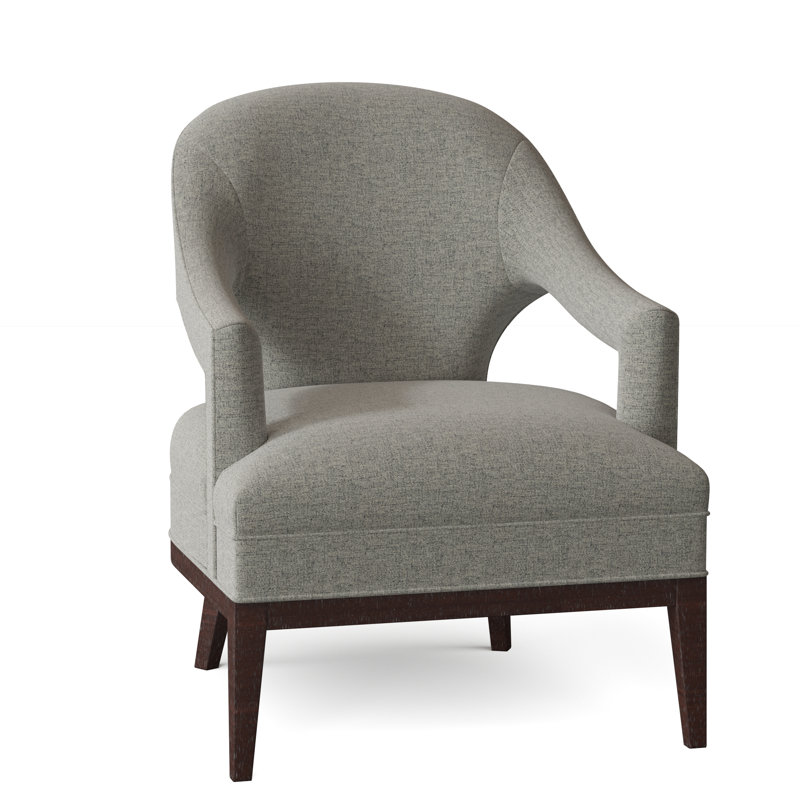 Callie 26.5" W Armchair, Walnut, Platinum (3160 63)
