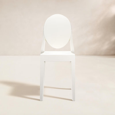 Ghost Stackable Patio Side Chair
