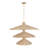 Hilton Head 15-Light 3-Tier Pendant - French Gold/Natural Seagrass