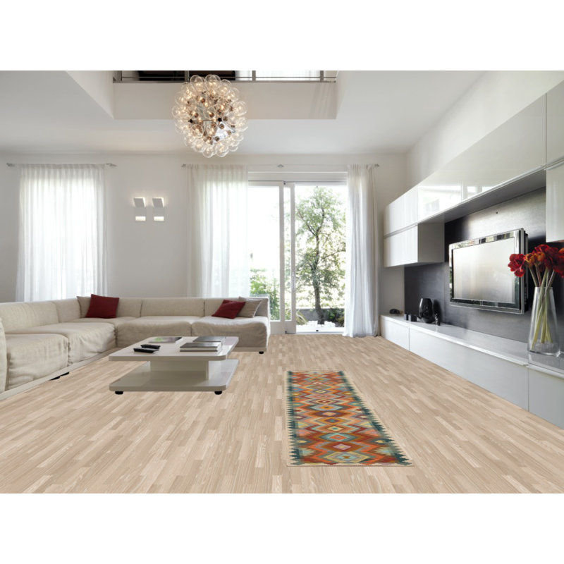 Tapis multicolore de style oriental Kilim 3 x 12