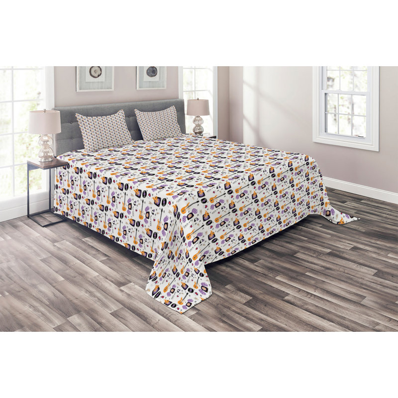 Coverlet, King Bedspread + 2 Shams
