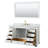 Deborah 60'' Single Bathroom Vanity with Marble Top-61126740-40065227