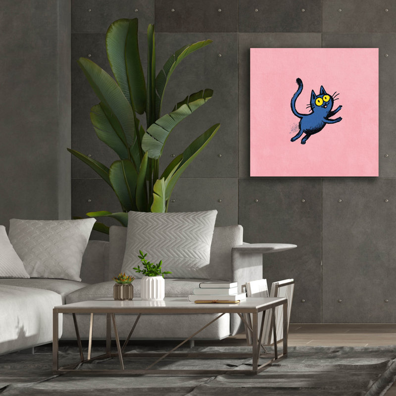  «Kitty's Cotton Candy» par Rich Monet, art mural sur toile, H 37 po x l 37 po