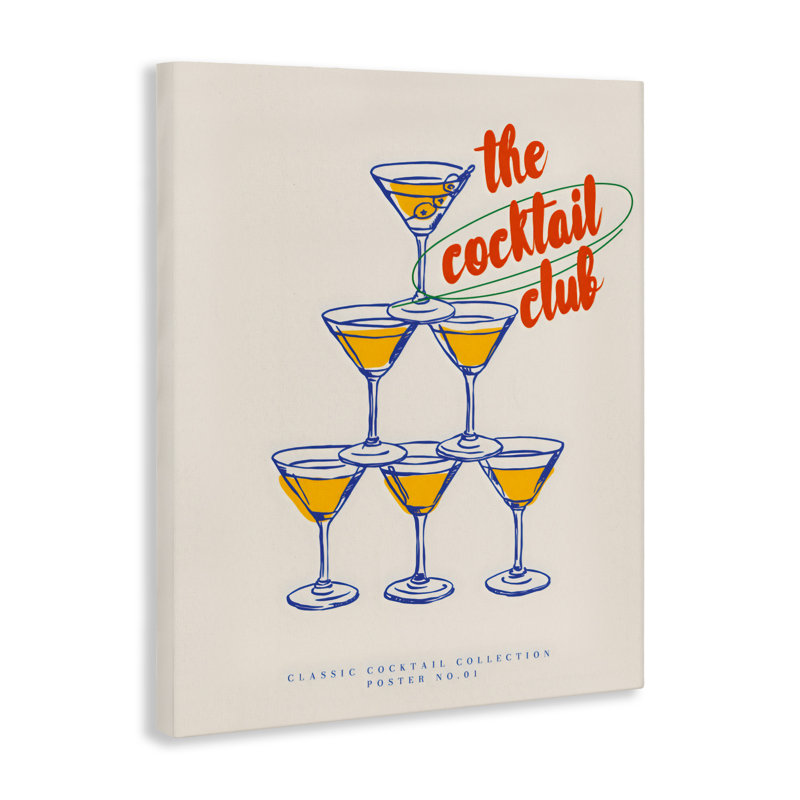 Tower Tower Toast Cocktail Club, design par The Prints Vibe, 40 x 30