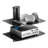 2 Tiers Wall Mounted AV Media Stand Adjustable Floating Projector Shelf, Design 2-Tier AV Media Stand Corner Shelf