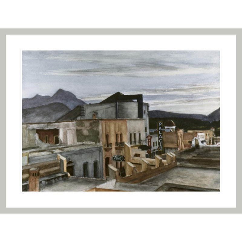«El Palacio» par Edward Hopper, impression giclée sur cadre, H 31,72 po x l 41,5 po