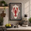 Symmetry in Red Geometric - Wrapped Canvas-333558599-333558606