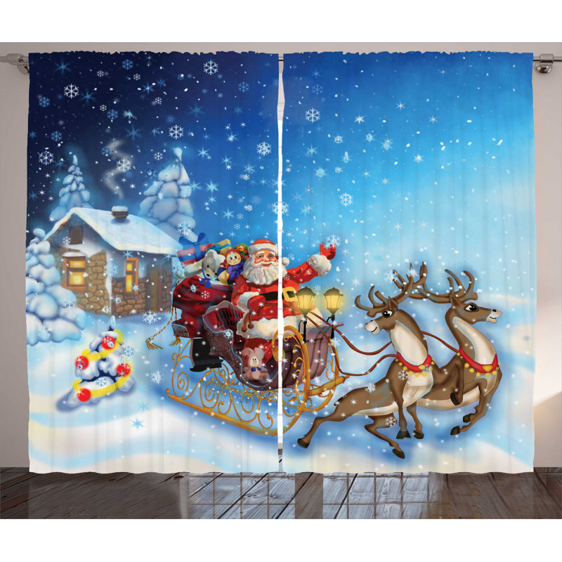 Semi-Sheer Rod Pocket Curtain Panels, 54" x 96"