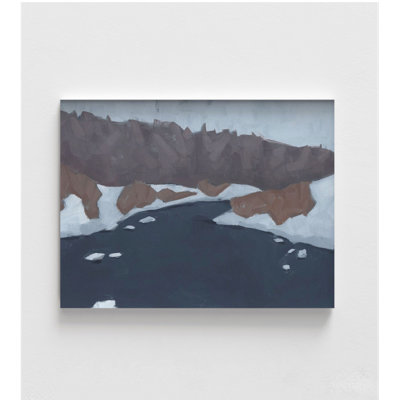 «Henry Fork 1» par Jacob Green, impression de paysage enneigé, art Alcide bleu, impression d'art Alcide, impression de peinture de terrain rustique, art mural encadré