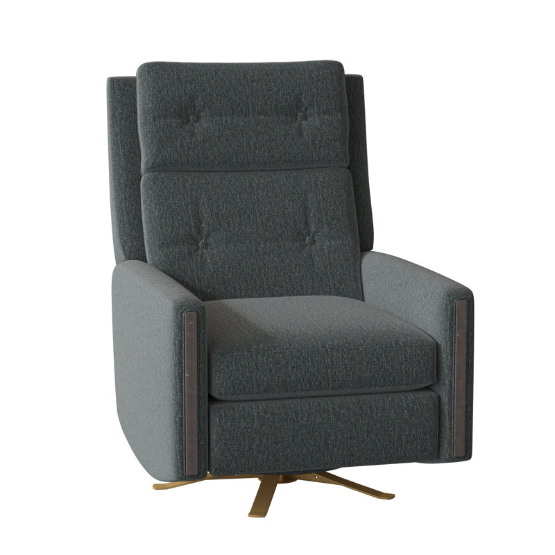 Loft Swivel Recliner, Bright Brass, Creme Brulee, Oasis (9508 97)