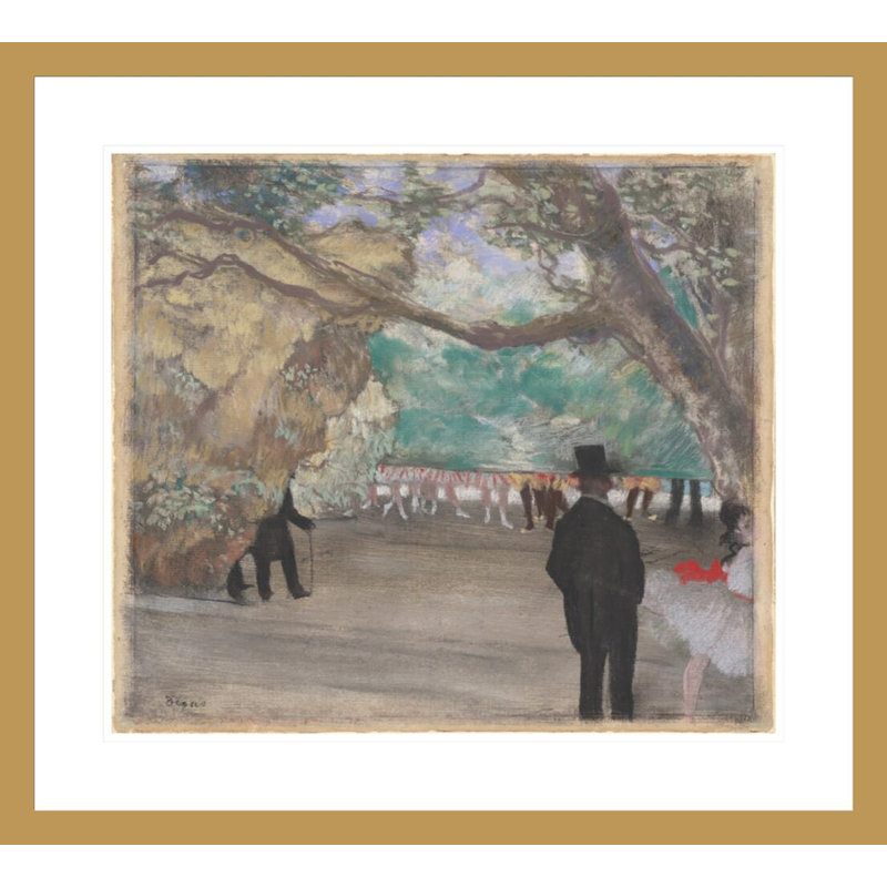 Le rideau par Edgar Degas, H 23,5 po x l 25,96 po