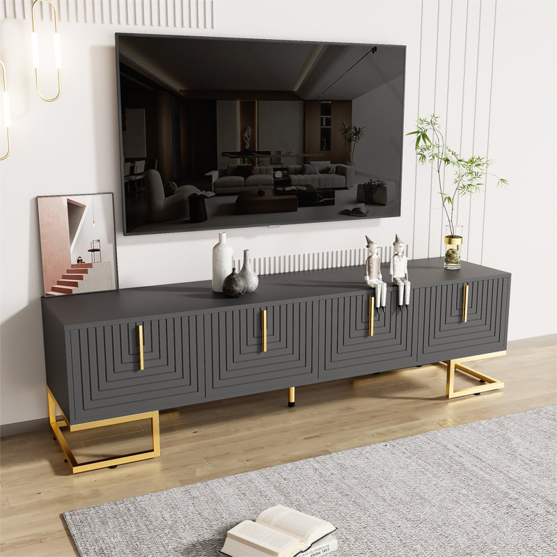Aburto TV Stand for TVs up to 75", Grey