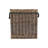 Square Rope Handled Wicker Storage Basket