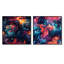 Cortavious - Ensemble de 2 collages carrés abstraits-101842974-101842977