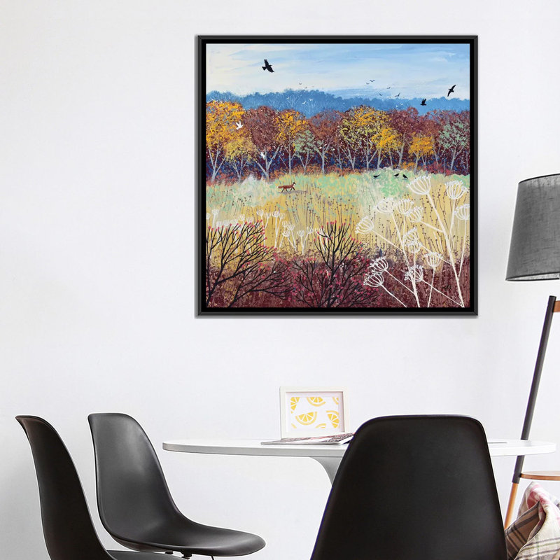 Or bruni par Jo Grundy, reproduction d’art, Pas de tapis, H 37 po x l 37 po x P 1,5 po, Toile avec cadre noir