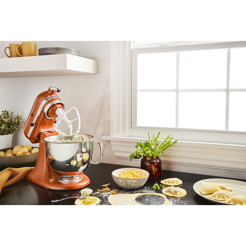Batteur sur socle à tête inclinable de 5 pte Artisan® de KitchenAid®, Orange brûlé