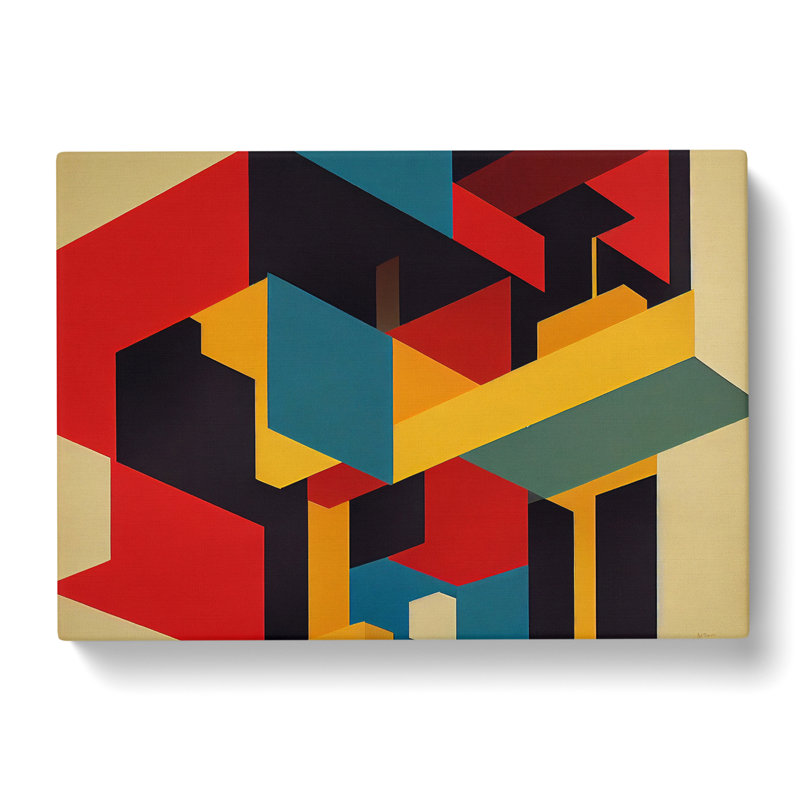 Suprematism Abstract Art Vol.5 - Wrapped Canvas, 35cm H x 50cm W x 3cm D