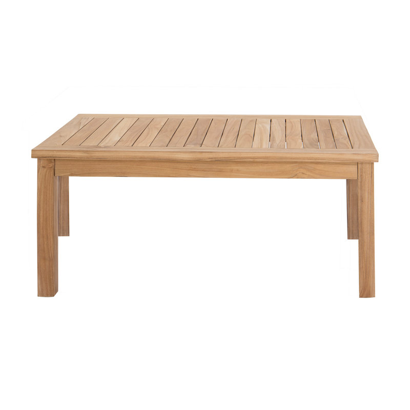 Monterey Outdoor 6 - Piece Teak Conversation Set, White, 4 Pcs:  Loveseat,Chair,Cushion,Table
