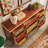 Vintage painted multi-function drawer sideboard
