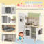 Karns Toy Kitchen Playset Play Kitchen with Phone Ages 3-6 Years White