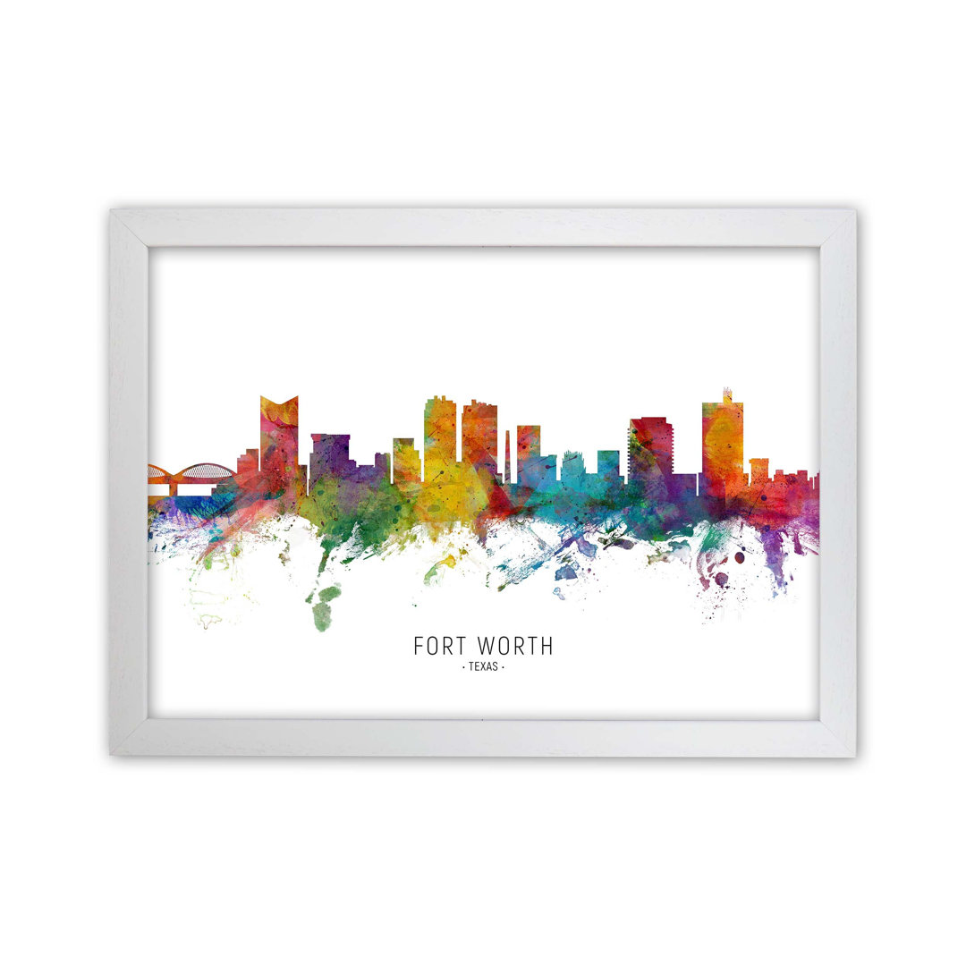 Fort Worth Texas Skyline by Michael Tompsett - Print
