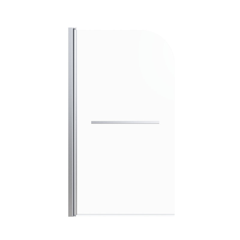 Portes de douche et de baignoire sans cadre peu encombrantes, verre trempé certifié, finition chrome moderne