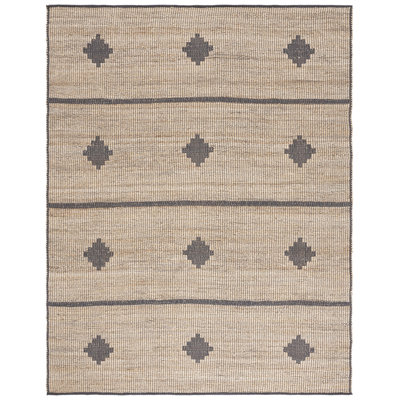 Kirtana Natural Fiber Flat Weave Jute Pile Southwestern Rug