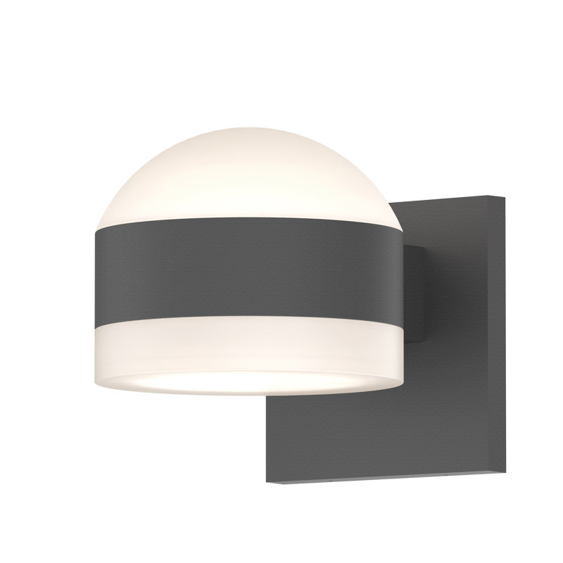 Reals LED Outdoor Armed Sconce, Gray