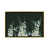 Toile avec cadre or