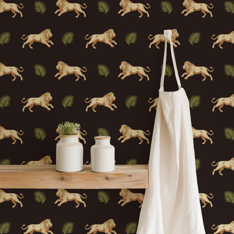 Legacy Lion - Golden Night Wallpaper, Non-Pasted, Non-Woven, Golden Night