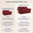 3 Piece Stretch Jacquard Couch Cover, Sofa Slipcover for 2 Cushion Couch, Machine Washable Furniture Protector(Loveseat, Wine)-1232154915