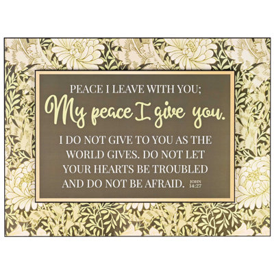 Stacked Wall Plaque Peace I Leave With