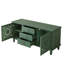 Vintage Sideboard Buffet Storage Cabinet with 3 Drawers & Adjustable Shelves-667291705