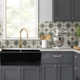 Vineyard 33" L x 18" W Double Basin Farmhouse Kitchen Sink with Sink Grid and Drain Assembly