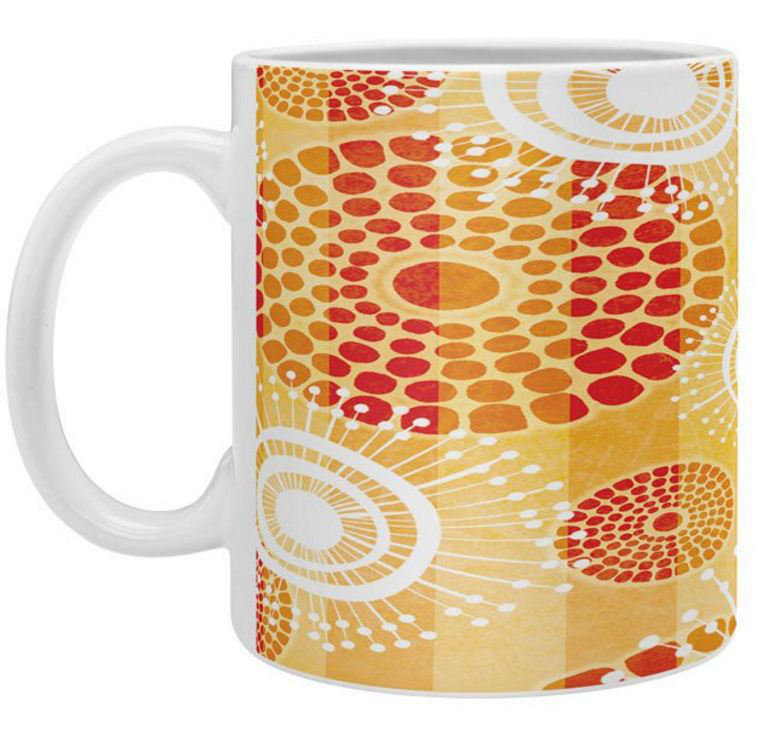 Grande tasse à café batik design