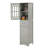 Tall Board Bathroom Wardrobe - Grey With Drawer, Doors, And Adjustable Shelf Cabinet In Doors Shelf, Drawer For Freestanding-1788044528