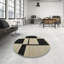 Tapis noir/beige contemporain-312538096