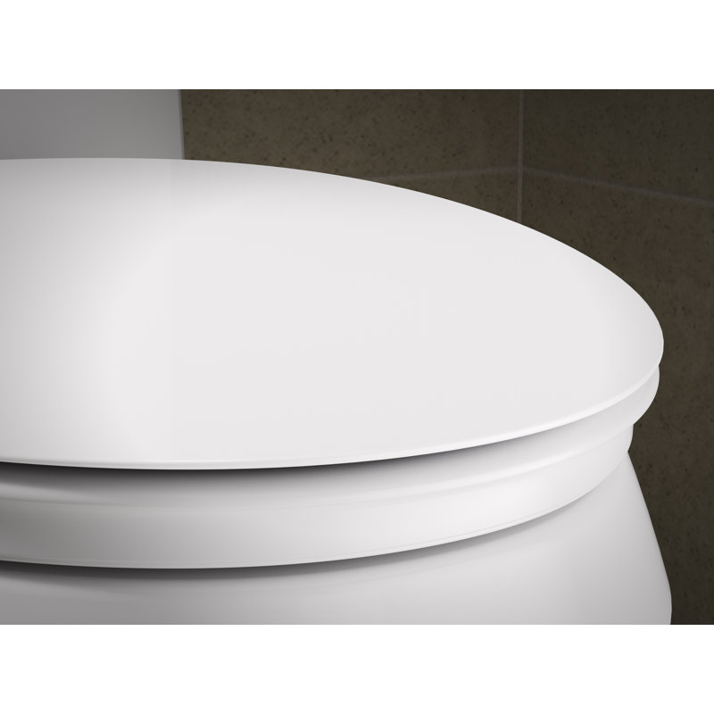 Cymbal Readylatch Quiet-Close Elongated Toilet Seat, White