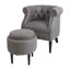 Fauteuil Chesterfield de 29,7 po de largeur et repose-pieds Quintasia