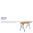 Wofford 60" Half-Round Wooden Folding Event Table