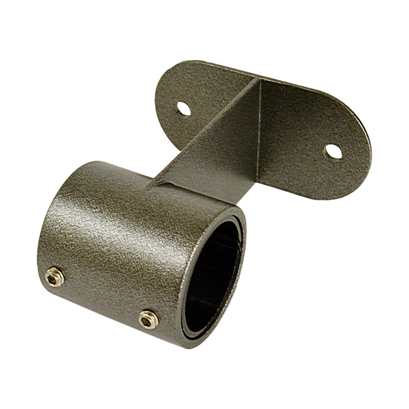 Graphite Stainless Steel Adjustable Ceiling Mount Curtain Rod Holder