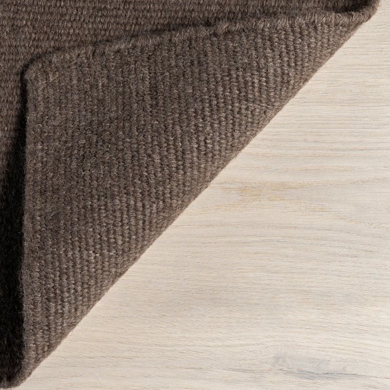 Double Striped Wool Area Rug, Rectangle 9'6" x 13'6"
