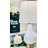 Conyers 18" Modern Ceramic Table Lamp Set with USB Ports and Polished Antique Bronze Base-654955889