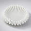 Bol ondulé en sable et résine de 34 x 9 cm (13,5 x 3,5 pouces) avec une finition blanche texturée, idéal pour une décoration moderne et naturelle.-345585123