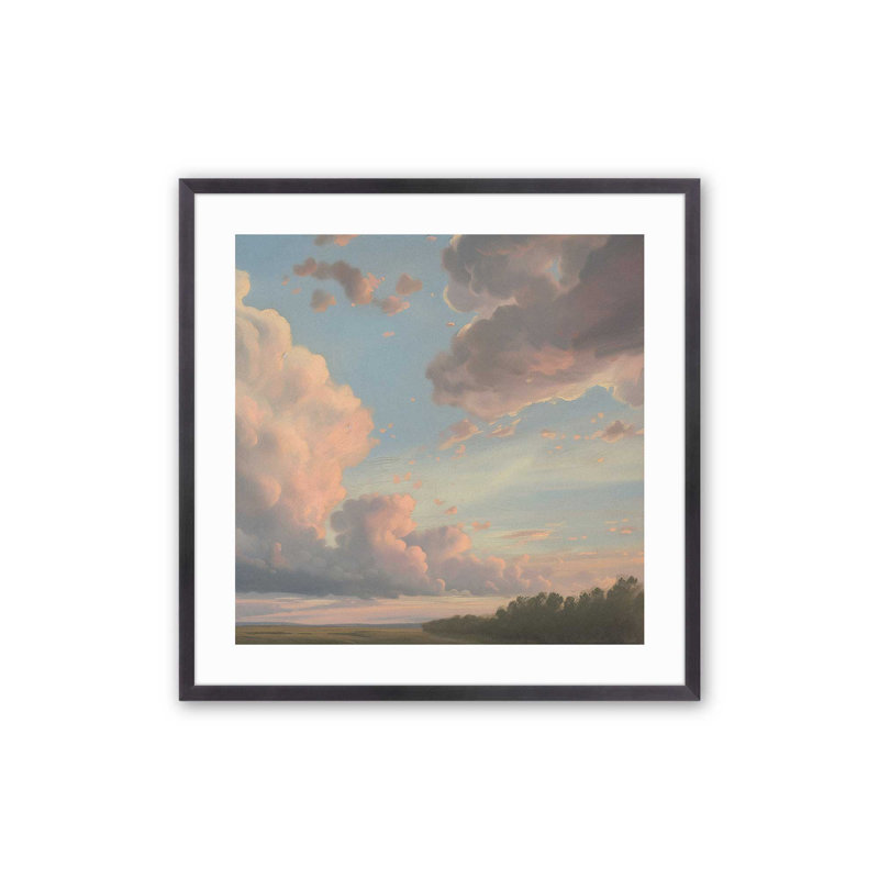 Brilliant Skies II, reproduction, Cadre en zinc patiné, H 17,75 po x l 17,75 po