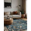 Machine Washable Grey Area Rug-854772747
