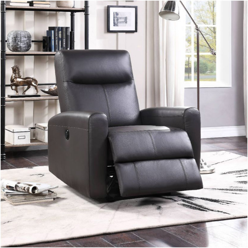 Cuir d'ameublement inclinable Power Motion, brun