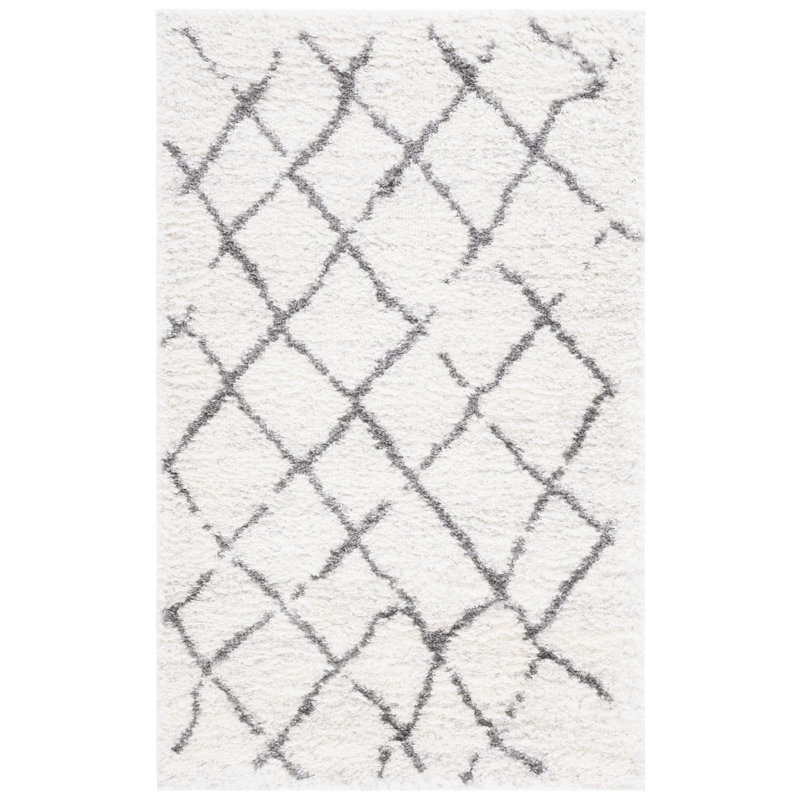 Tapis à poils longs Zettie, Rectangulaire 3 pi x 5 pi