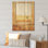 Summer Meadow Horizon Farmhouse Windows II - Fenêtres de ferme sur impression sur bois